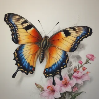 butterfly drawing png