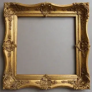 golden frame png transparent