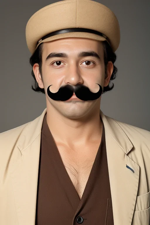 french mustache png