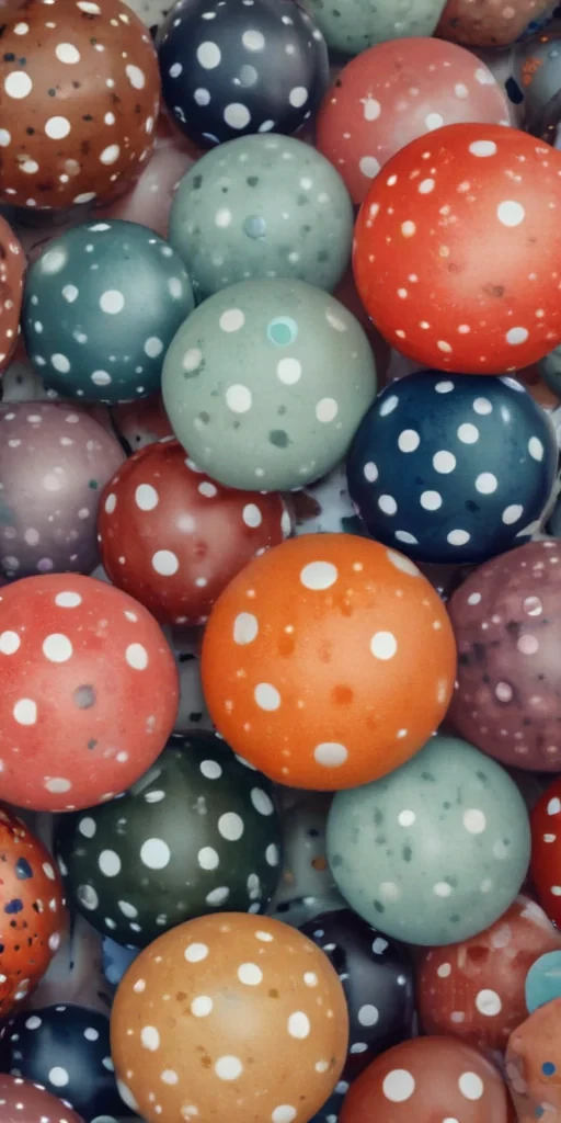 polka dots transparent