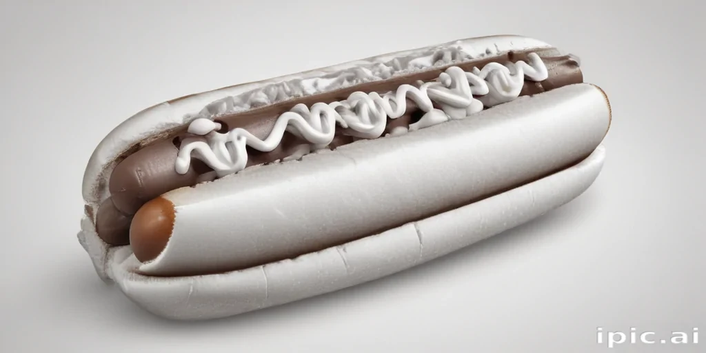 hot dog clipart black and white