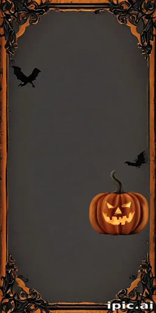 halloween border transparent