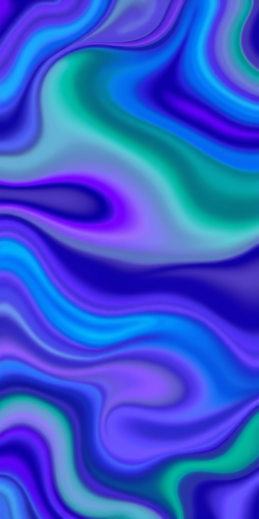 Create a vibrant abstract pattern with flowing wavy lines in shades of blue, purple, and green, using a DSLR camera with a 50mm lens, aperture setting of f/2.8, ISO 100, and a slight bokeh effect to enhance depth.