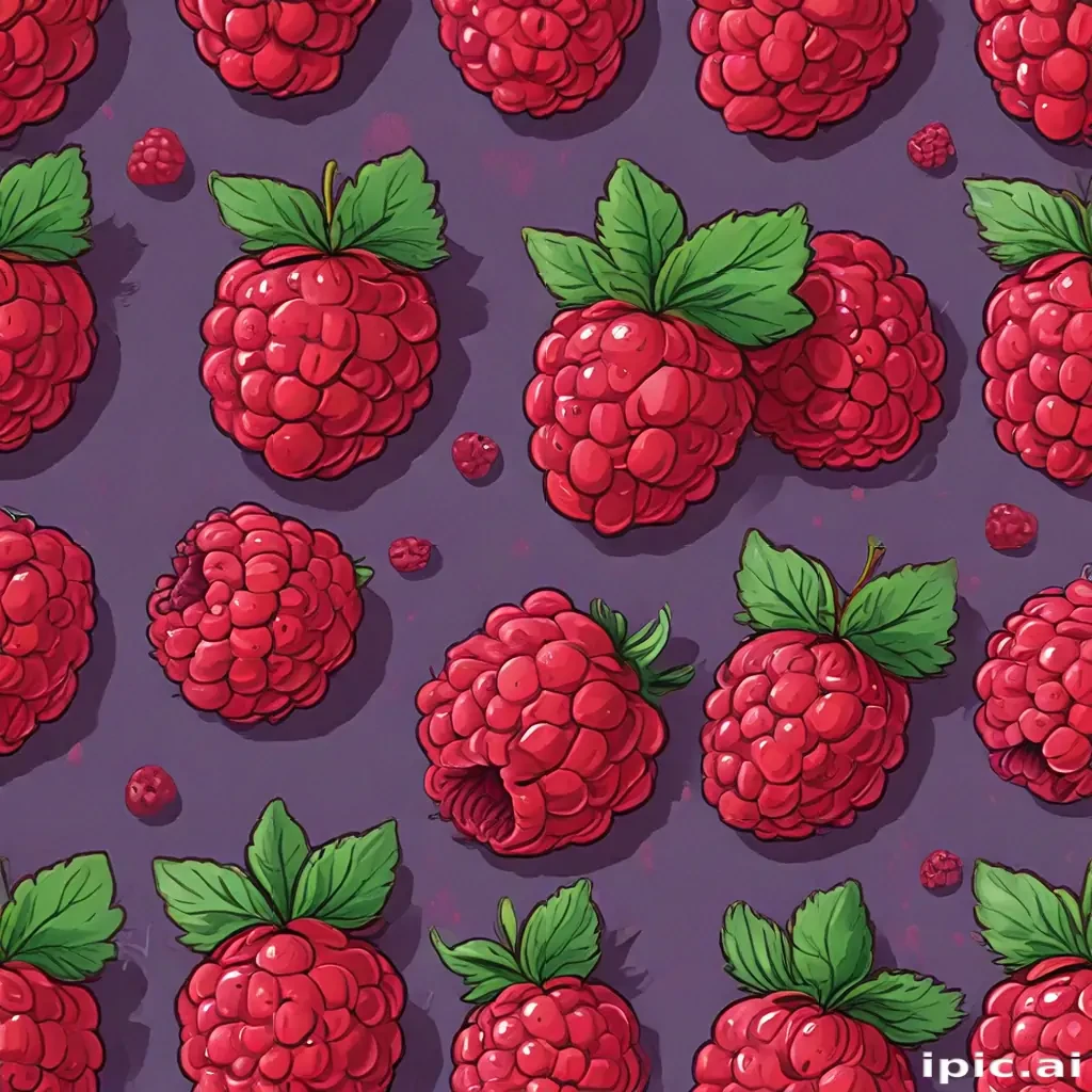 cartoon raspberry