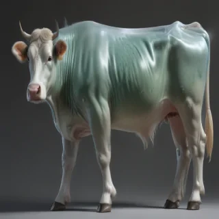 transparent cow