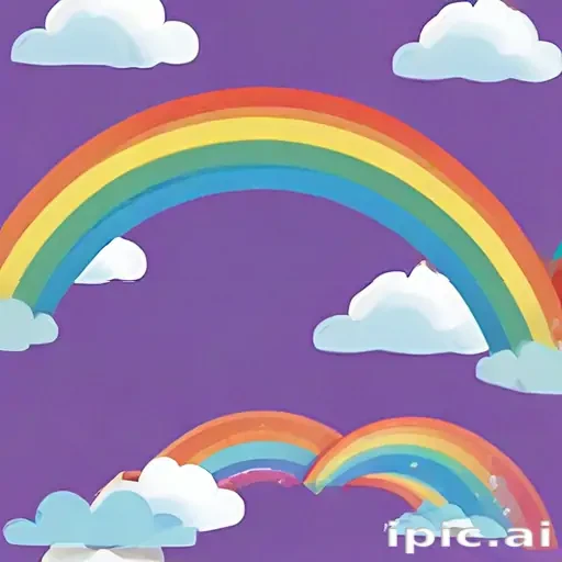 transparent background rainbow clipart