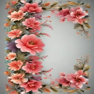 flower transparent border