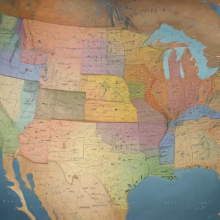united states of america map