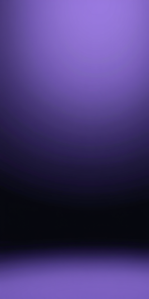 Generate a smooth gradient background transitioning from black to light lavender, using a DSLR camera with a 50mm lens at f/1.8, ISO 100, shot at a low angle view in portrait mode to enhance the softness and depth of the colors.