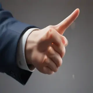 finger pointing png