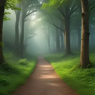 beautiful magical forest background