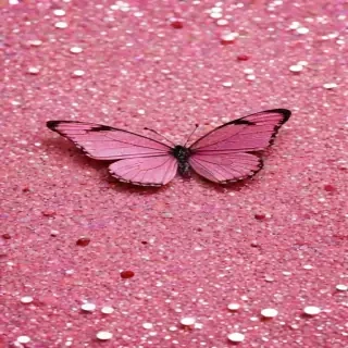 glitter pink butterfly wallpaper