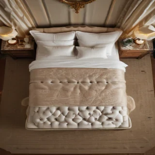 bed top view