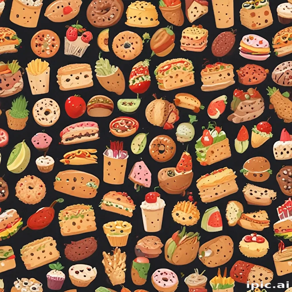 animated food
