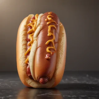 transparent hot dog