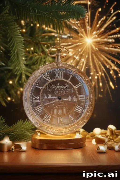 happy new year vintage