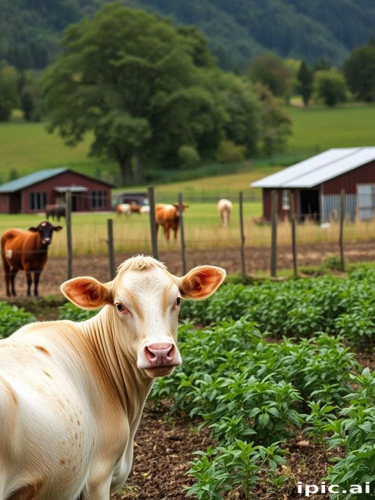 background of a farm
