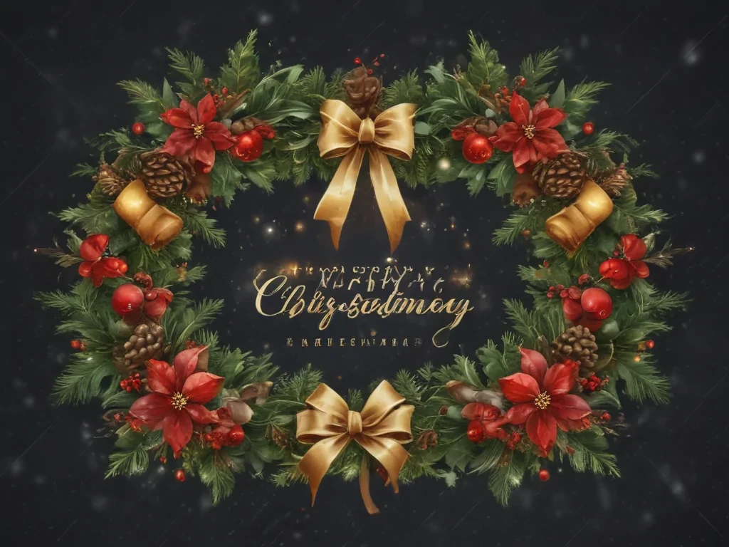 merry christmas clip art transparent background