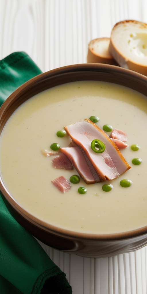 potato leek soup with ham