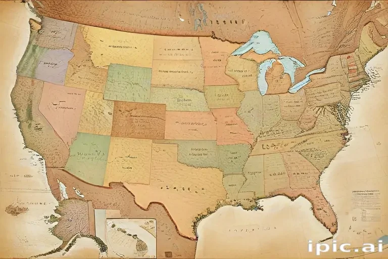 map united states