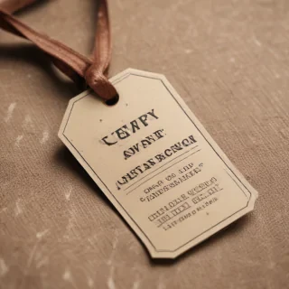 clothing tag mockup