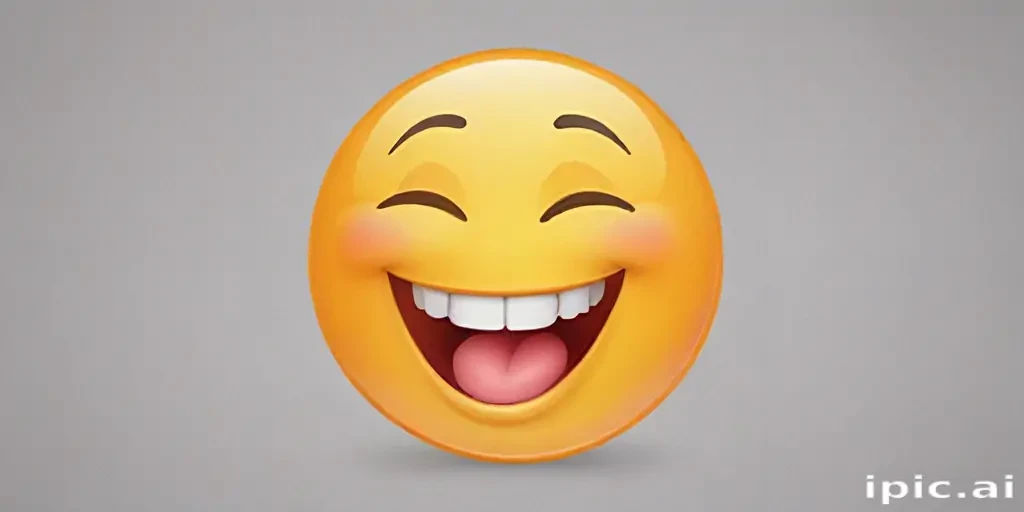 transparent laughing emoji