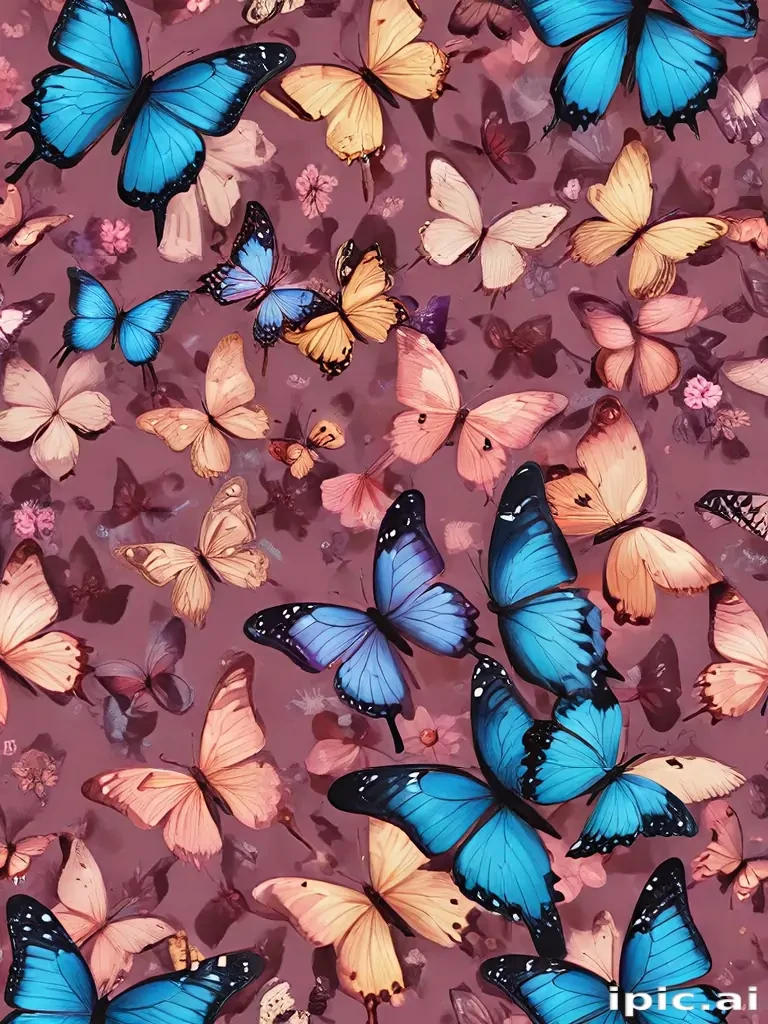 butterfly background aesthetic