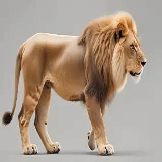 transparent lion