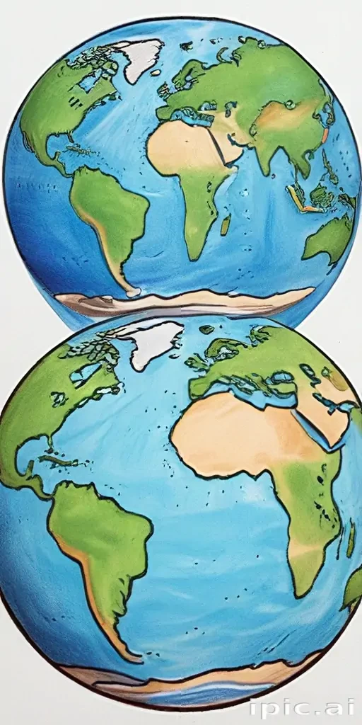 earth cartoon drawing