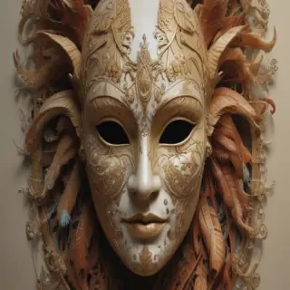 drawing of a mask