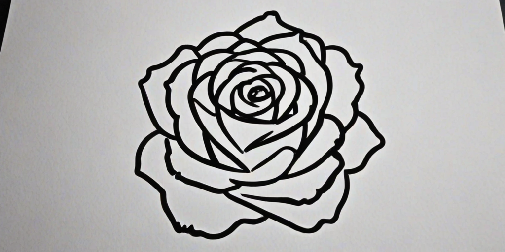 rose outline