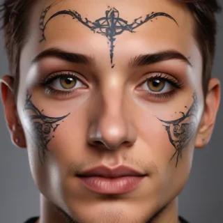 face tattoo png