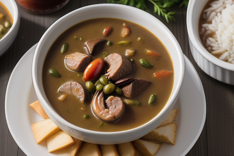 what is served with gumbo