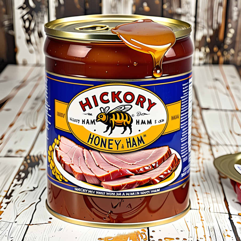 hickory honey ham in a can