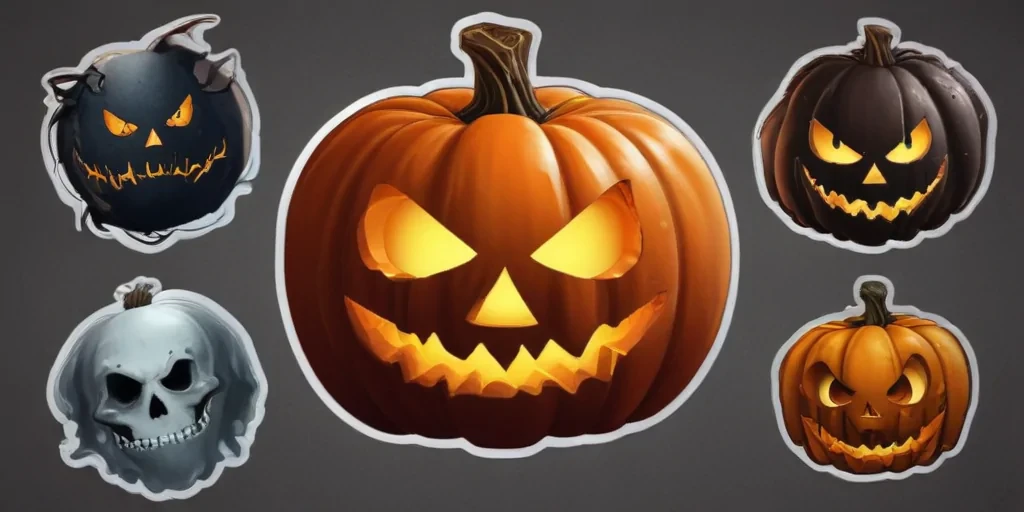 halloween stickers png