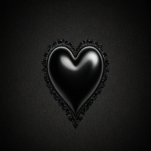 wallpaper black heart