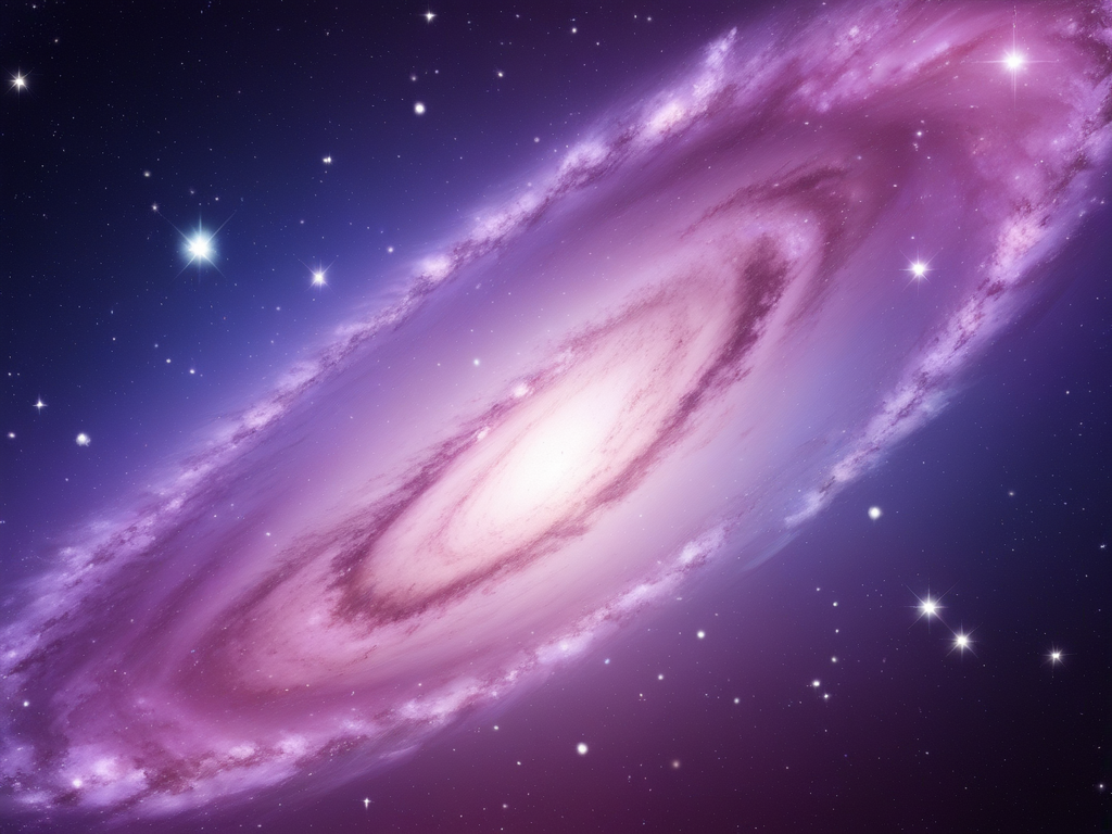 Stunning Cosmic Beauty: A Vibrant Spiral Galaxy in Deep Space