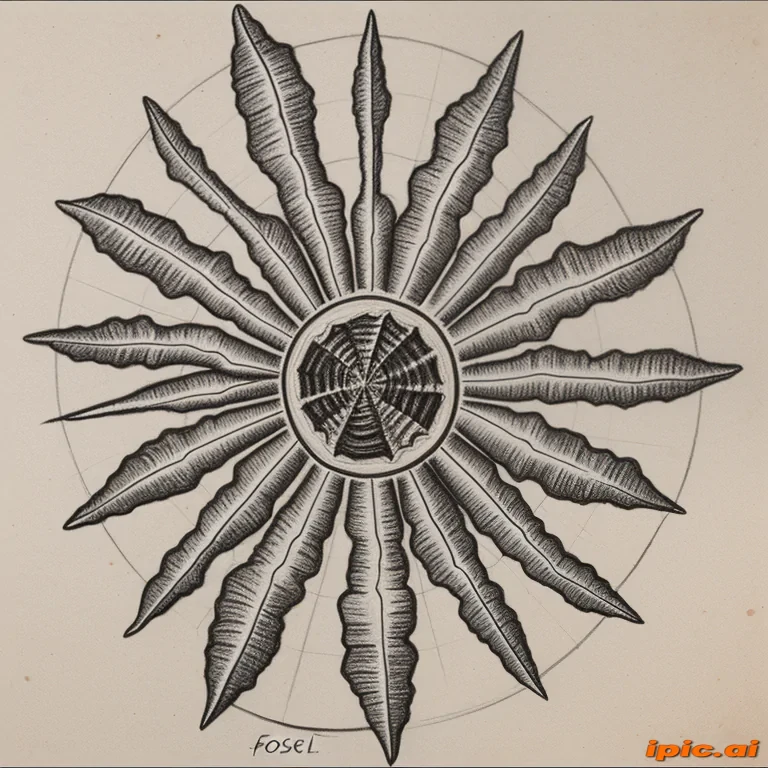 fossil drawing
