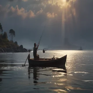 rod in fishing