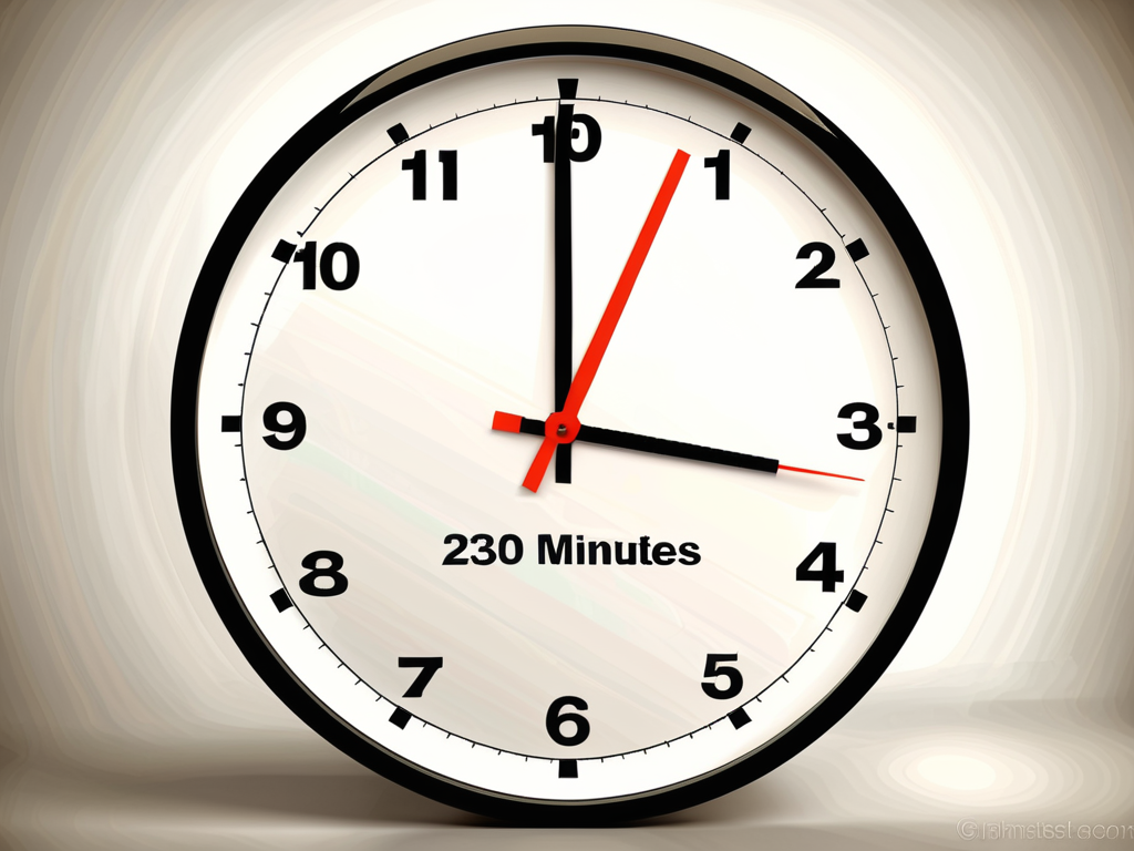 how long is 230 minutes