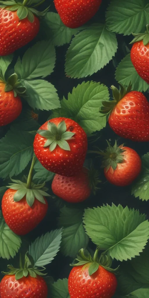 strawberry wallpaper aesthetic