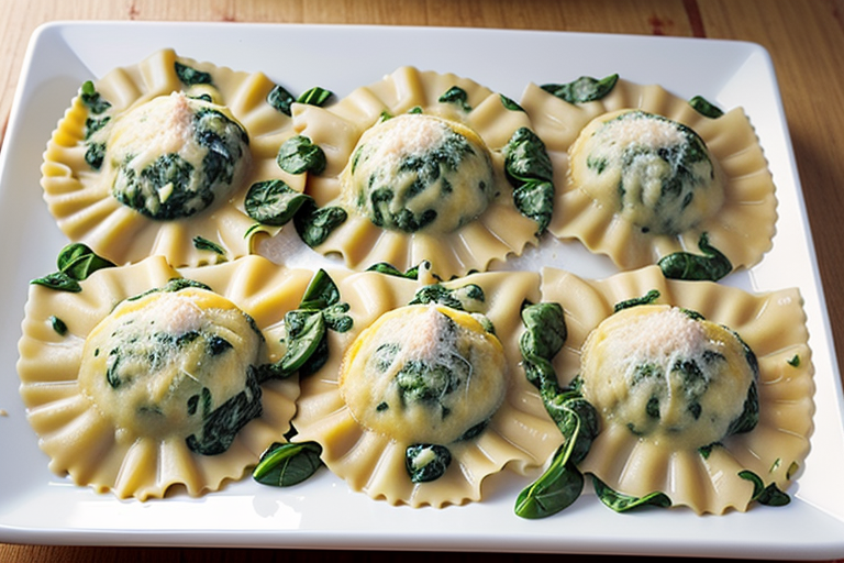 recipe for spinach and cheese ravioli
