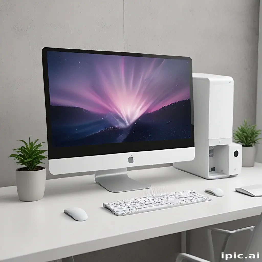computer mockup