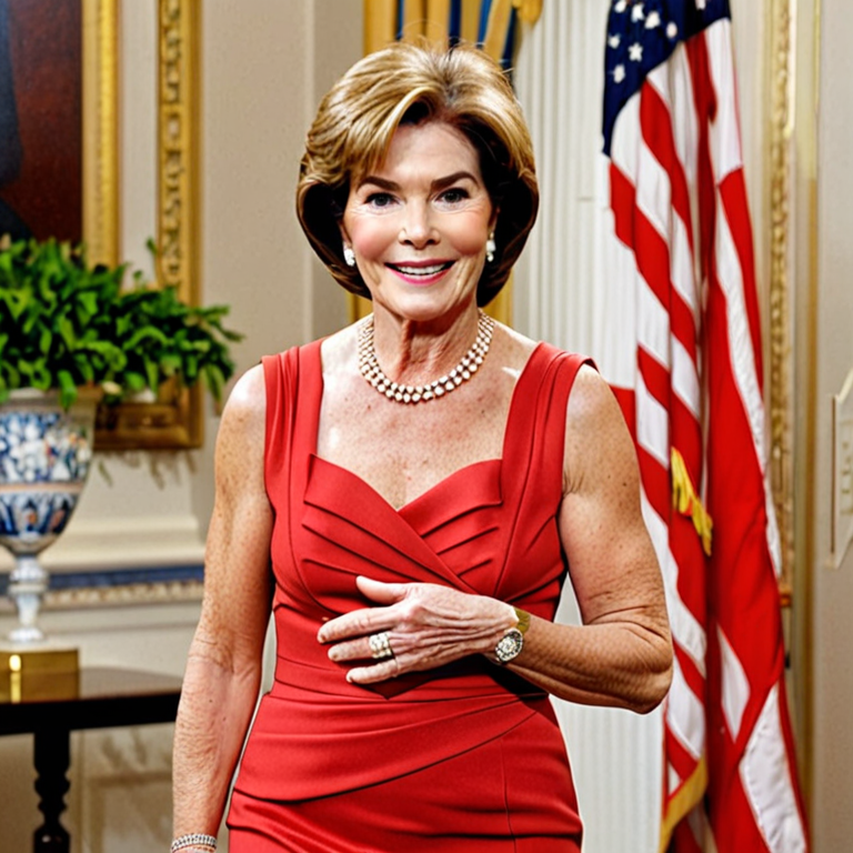 laura bush wardrobe malfunction