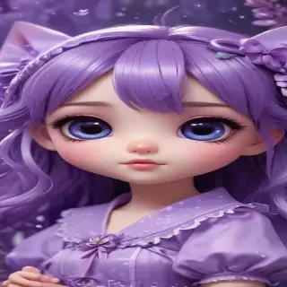 kawaii cute purple wallpaper