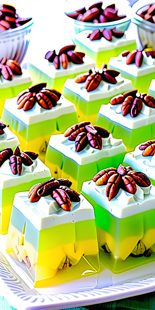 lime jello salad with cream cheese pineapple and pecans
