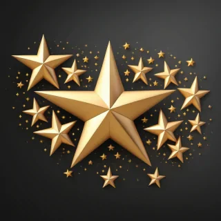 golden stars png