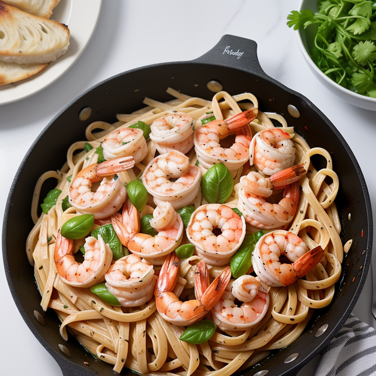 cajun chicken and shrimp pasta alfredo