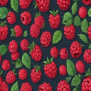 cartoon raspberry
