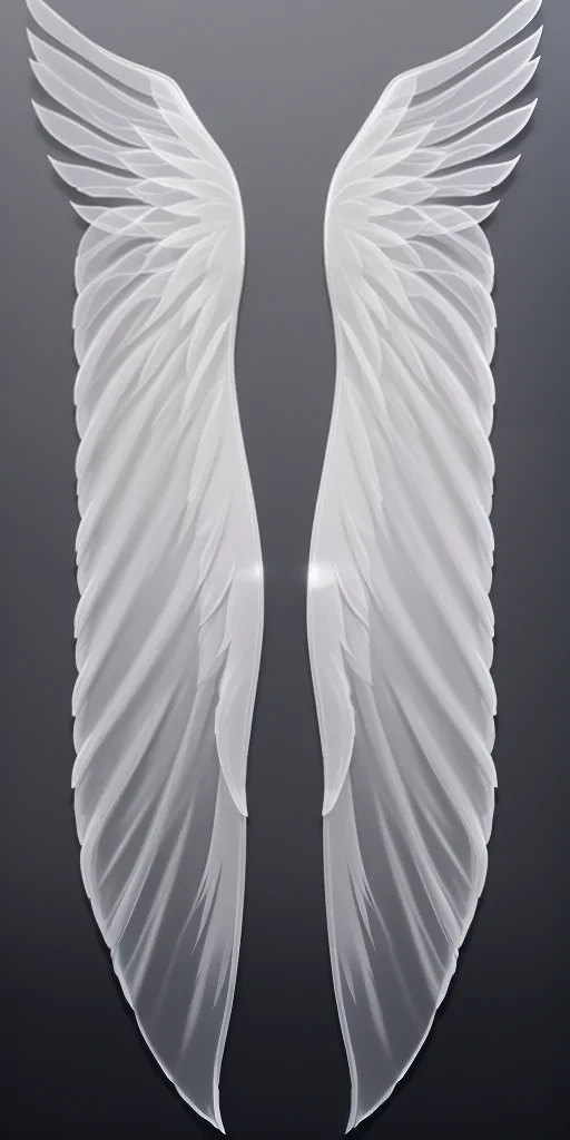 transparent angel wings